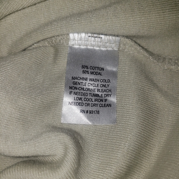 NWT AJ Andrea Jovine Boat Neck Top Cotton Modal 3/4 Sleeve Tee New T-Shirt Sz M - Picture 6 of 7